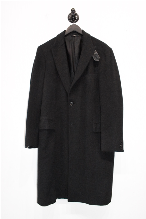 Charcoal Hermes Cashmere Coat, size M