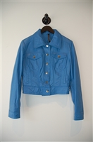 Azure Blue La Marque Leather Jacket, size M