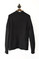 Basic Black Burberry Cashmere Sweater, size S