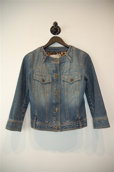Faded Denim Dolce & Gabbana Denim Jacket, size 8