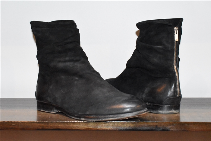 Black Suede The Last Conspiracy Boots, size 12