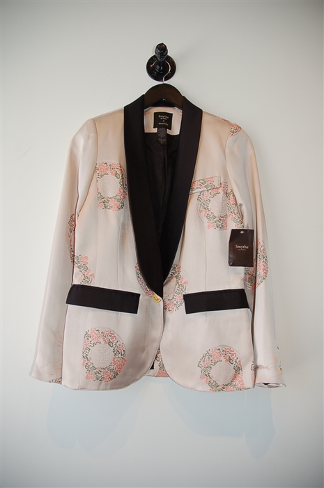 Palest Pink Smythe Smoking Jacket, size 6