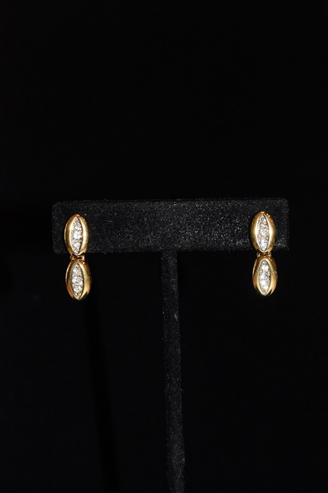 Gold Nina Ricci - Vintage Earrings, size O/S