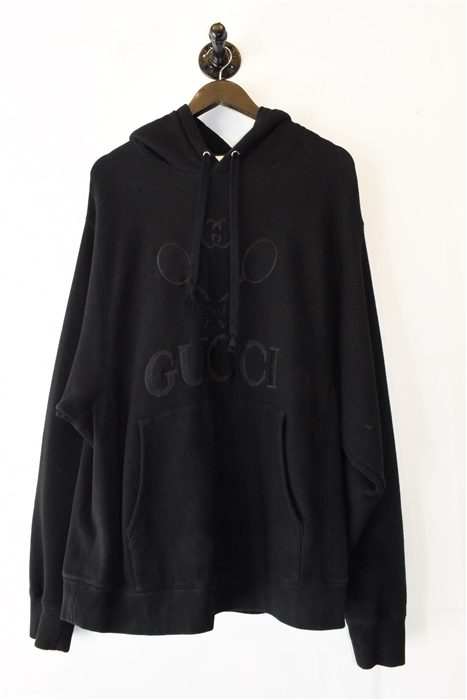 Basic Black Gucci Hoodie, size L