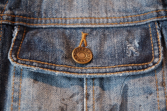 Faded Denim Dolce & Gabbana Denim Jacket, size L