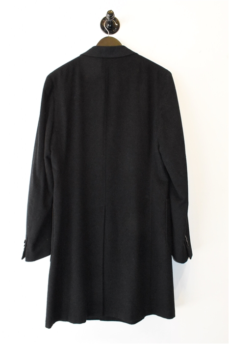 Basic Black Pal Zileri Cashmere Coat, size L