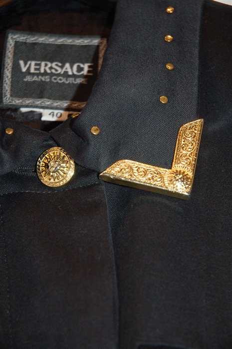 Black Versace Jeans Couture Jacket, size 4