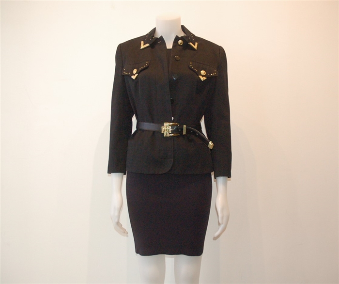Black Versace Jeans Couture Jacket, size 4