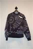 Navy & White Juun J Sweatshirt, size S