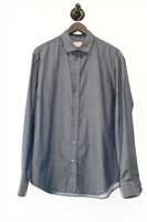 Evening Blue Armani Collezioni Button Shirt, size L