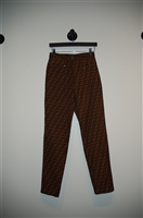 Monogram Fendi Jeans Trousers, size XS