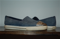 Denim Blue Miu Miu Slip-On Sneaker, size 5.5