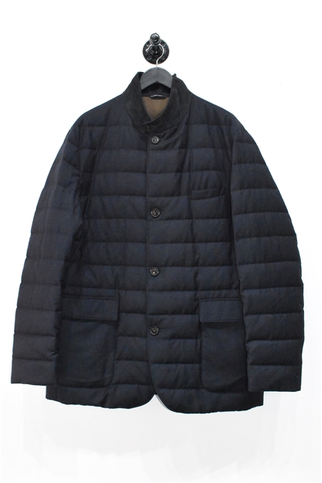 Navy Loro Piana Quilted Jacket, size XL