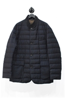 Navy Loro Piana Quilted Jacket, size XL