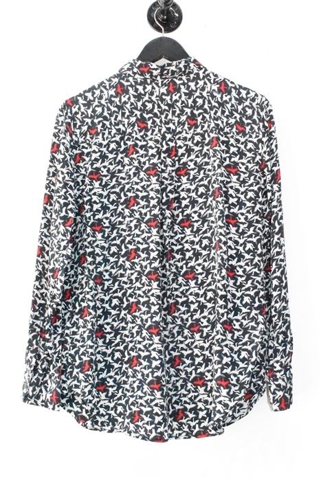 Print Equipment Silk Shirt, size L