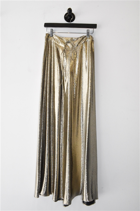 Gold Indress Maxi Skirt, size S