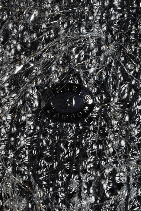 Sparkly Black Chanel Fit & Flare Dress, size 8