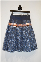 Paisley Preen A-Line Skirt, size S