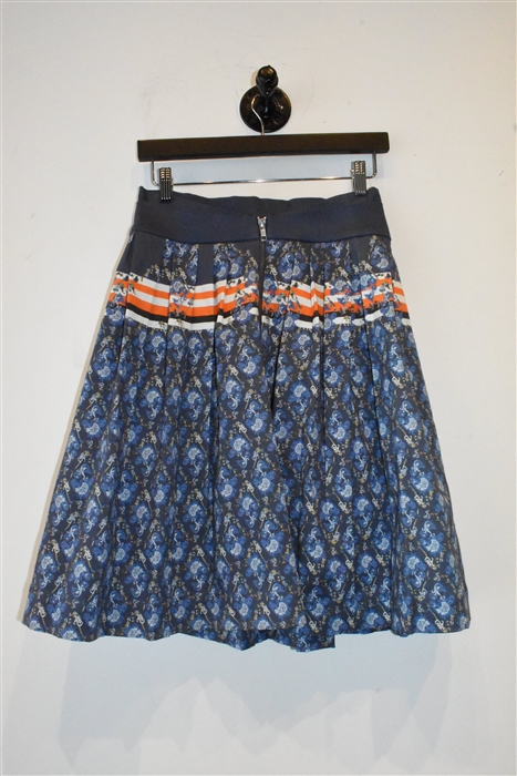 Paisley Preen A-Line Skirt, size S