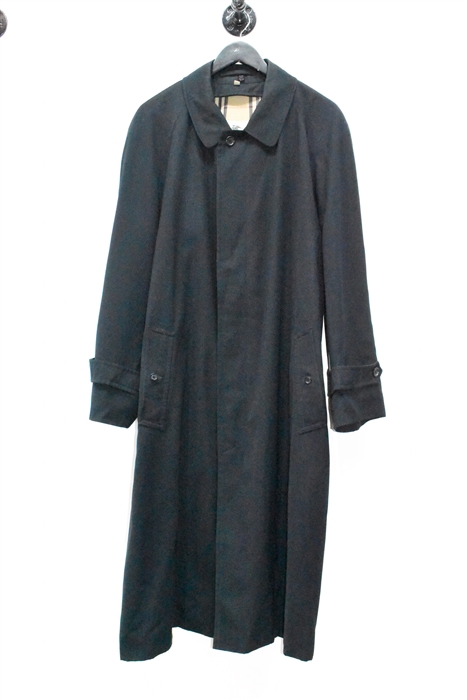 Basic Black Burberry Trench Coat, size L