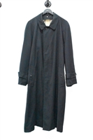 Basic Black Burberry Trench Coat, size L