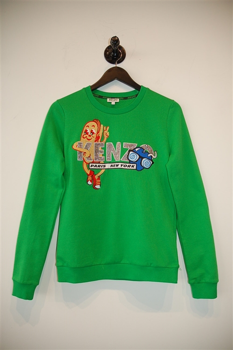 Leaf Green Kenzo Sweatshirt, size S