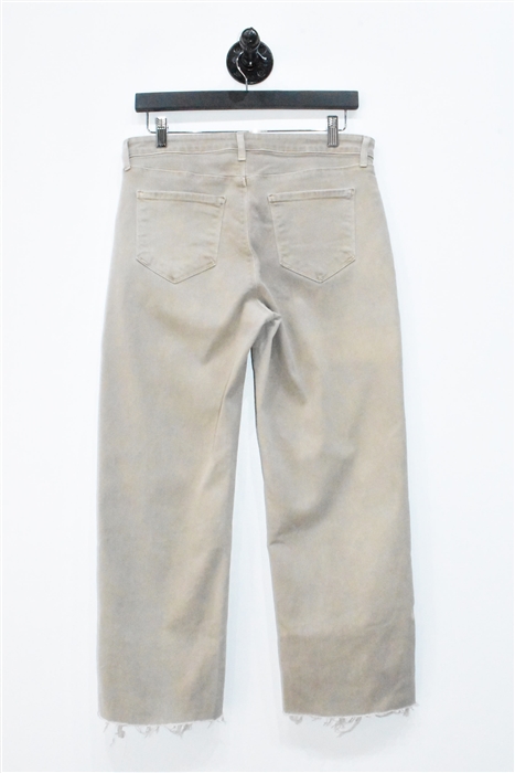 Dusty Brown L'Agence Cropped Jean, size 30