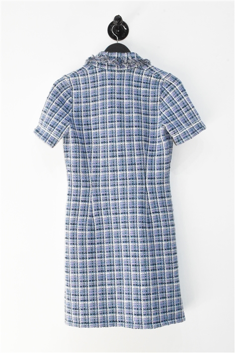 Purple Tweed Sandro Mini Dress, size 4