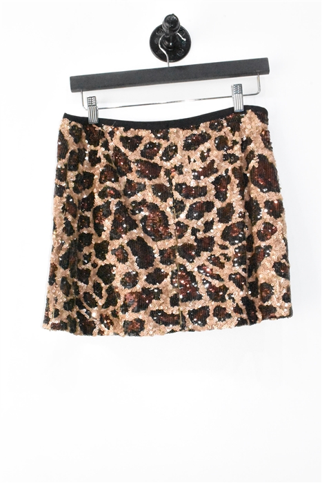 Animal Print Pinko Mini Skirt, size 8