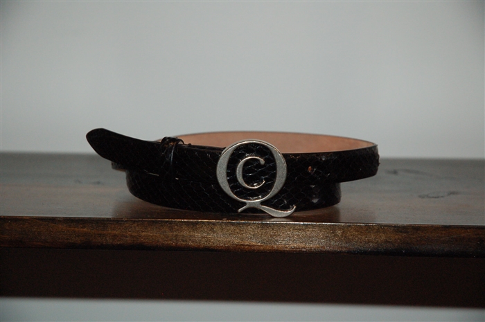 Black Patent Alexander McQueen Belt, size L