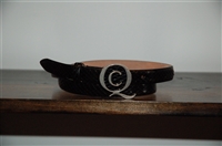 Black Patent Alexander McQueen Belt, size L