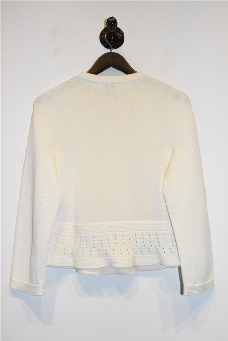 Soft White Chanel Pullover, size 6