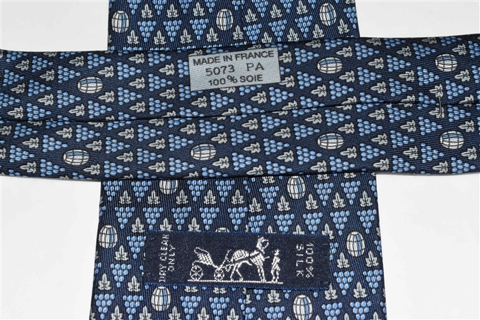 Navy Hermes Tie, size O/S