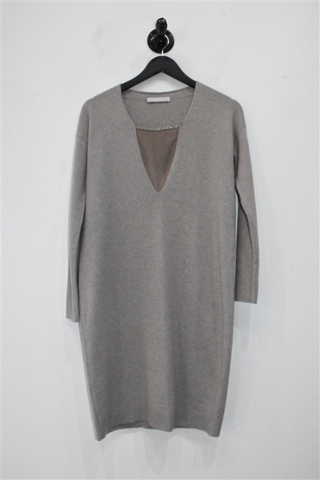 Beige Fabiana Filippi Sweater Dress, size S