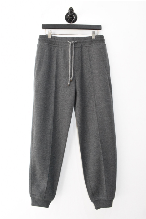 Dark Ash Brunello Cucinelli Joggers, size 34