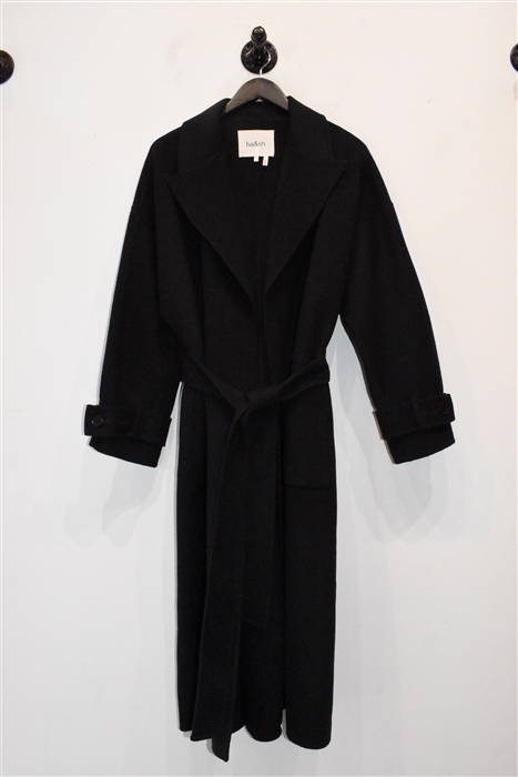 Espresso Ba&sh Wrap Coat, size M