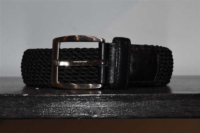 Basic Black Canali Belt, size S