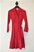 Raspberry Diane von Furstenberg Wrap Dress, size 4