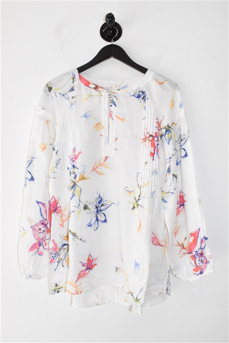 Floral 120% Lino Tunic, size 4