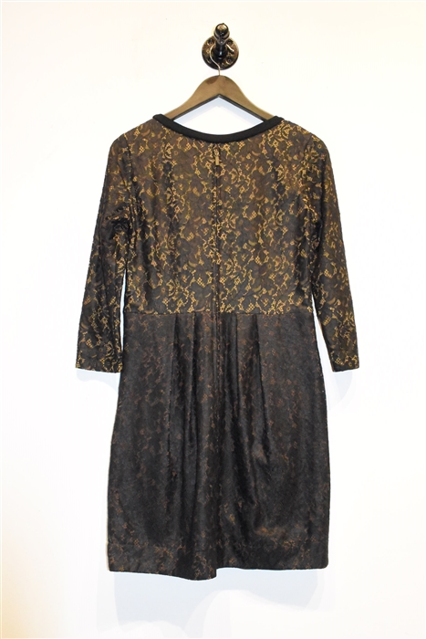 Black Lace See by Chloe Cocktail Dress, size 4
