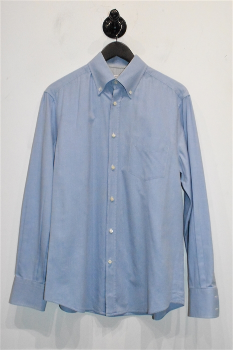 Sky Blue Brunello Cucinelli Button Shirt, size M