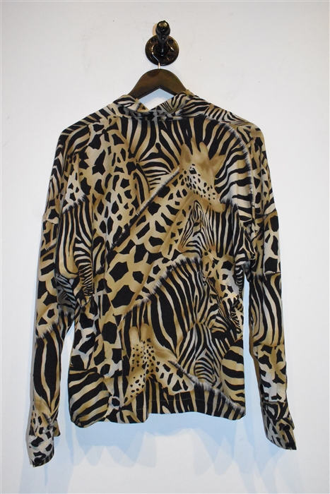 Animal Print Escada Silk Blouse, size 12