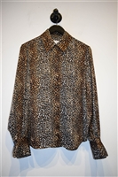 Animal Print Equipment Blouse, size M