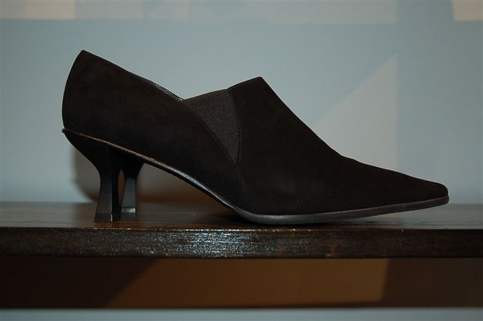 Black Suede Stuart Weitzman Kitten Heels, size 10