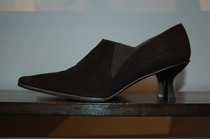 Black Suede Stuart Weitzman Kitten Heels, size 10