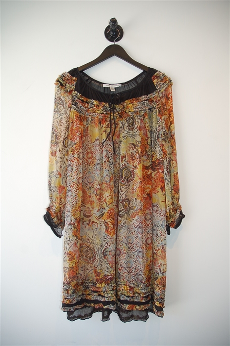 Autumn Palette Diane von Furstenberg Peasant Dress, size 4