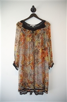 Autumn Palette Diane von Furstenberg Peasant Dress, size 4