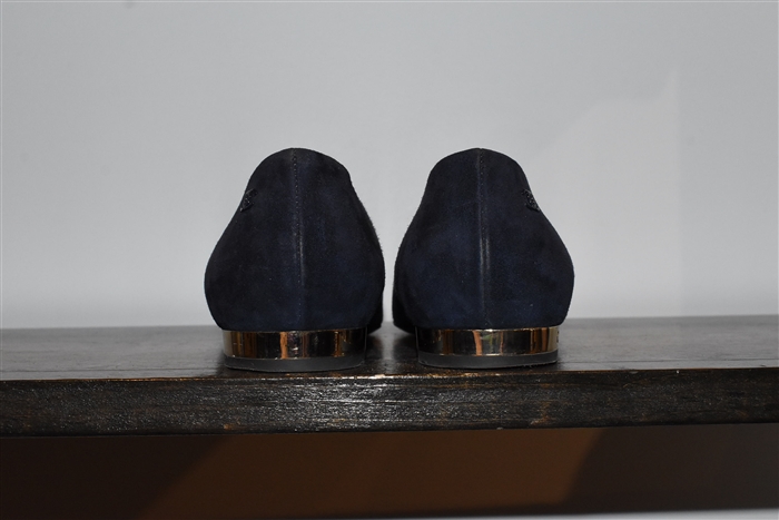 Navy Chanel Ballet Flats, size 7