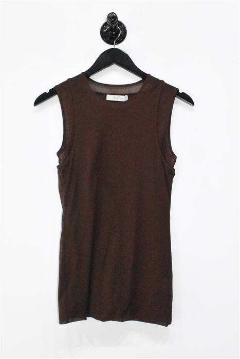 Chocolate Max Mara Shell, size M