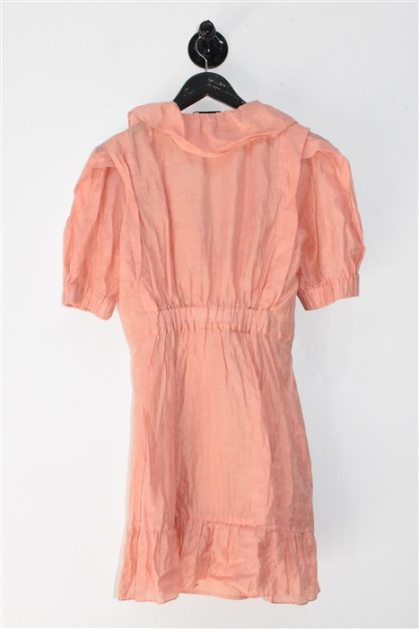 Peach Sandro Mini Dress, size 4